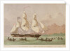 The missionary ship 'Duff' arriving at Otaheite by Kronheim & Co