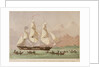 The missionary ship 'Duff' arriving at Otaheite by Kronheim & Co