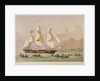 The missionary ship 'Duff' arriving at Otaheite by Kronheim & Co
