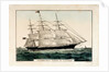 Lithograph entitled, 'Clipper Ship 'Queen of Clippers' 1853 by N Currier by N Currier