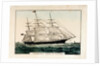 Lithograph entitled, 'Clipper Ship 'Queen of Clippers' 1853 by N Currier by N Currier