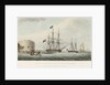 The Lightening Steamer bringing the Royal Sovereign into Portsmouth Harbour, 31 July 1827 by Henry Moses