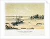 The Royal Mail steam packet 'Express' on the Corbierre Rocks, Jersey, previous to her breaking up on the 20 September 1859 by C. Chabot