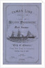 'Inman Line Established 1850. List of Saloon Passengers per Mail Steamer City of Chester, From New York to Liverpool, sailing June 9, 1877. Captain Henry Tibbits. Purser J T Kavanagh. Surgeon James B Clibborn. Stewardess Mrs Francis' by Unknown