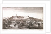 Prospect of y Innerpart of Tangier, with the upper Castle, from southeast by Wenceslaus Hollar
