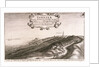 Prospect of y North side of Tangier regarding the mayne sea from the hill as you come from Whitby or the west, toward the Towne by Wenceslaus Hollar