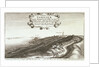 Prospect of y North side of Tangier regarding the mayne sea from the hill as you come from Whitby or the west, toward the Towne by Wenceslaus Hollar