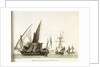 Divers Corsaires de la Mediterranee. Plate 3 in Collection de Toutes les Especes de Batimens... 1ere Livraison by Baugean