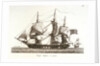 Fregate Anglaise en panne. Plate 29 in Collection de Toutes les Especes de Batimens... 3eme Livraison by Baugean