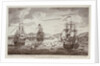 Attack by the British Fleet at Port Andre, on the Island of Belle Isle, 8 April 1761 by R. Short