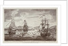 Attack by the British Fleet at Port Andre, on the Island of Belle Isle, 8 April 1761 by R. Short