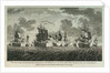 Twelve Prints of Sea Engagements. The Defeat of a French Squadron, commanded by Monsr de la Clue, off Cape Lagos, on the 18th of August 1759, by a Squadron of his Majesty's Ships under the Command of the Rt Honble Edwd. Boscawen Adml of the Blue by Francis Swaine