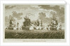 Twelve Prints of Sea Engagements.  The Glorious Action off Cape Francois Octr 21 1757, between the English, and seven French ships of War wherin the latter were entirely defeated. by Francis Swaine