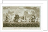 Twelve Prints of Sea Engagements.  The Glorious Action off Cape Francois Octr 21 1757, between the English, and seven French ships of War wherin the latter were entirely defeated. by Francis Swaine