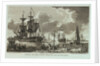 Twelve Views of His Majesty's Ships, &c. in Different Situations. A Calm, with Ships at Anchor, drying their Sails after Wet weather by unknown