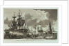 Twelve Views of His Majesty's Ships, &c. in Different Situations. A Calm, with Ships at Anchor, drying their Sails after Wet weather by unknown