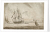 The privateer 'Active' passing Tilbury with a fresh breeze by unknown