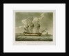 A ship of the line sailing from the Downs with a view of Sandown Castle at Deal by Dominic Serres