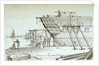 An Indiaman in Barnard's Yard Deptford by Chatfield & Coleman