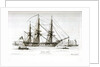 Sketches of Shipping in Portsmouth Harbour, Drawn and Etched by Henry Moses. Aurora 46 Gns. Portsmouth by Henry Moses