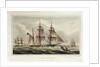 Six views of the 'Columbine' and The Experimental Squadron. Plate No. 5 by Henry Moses