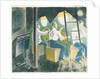 Diving controls two, three men at controls by Eric Ravilious