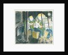 Diving controls two, three men at controls by Eric Ravilious