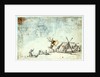 Study of men working on Mediterranean craft with studies of a warship by Abraham Casembrot