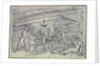 Scene below decks showing man having leg amputated by unknown