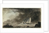 Cutter off a coast in a squall by Charles Gore
