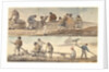 Fishermen on a beach, with horse-cart by William Payne