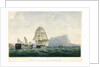 'Belleisle' in tow of the 'Naiad' on 23 October 1805 by P.H. Nicolas