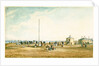 View of coastal batteries, possibly Gun Hill, Southwold, Suffolk by Henry Davy