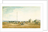 View of coastal batteries, possibly Gun Hill, Southwold, Suffolk by Henry Davy