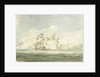 The Battle of the Glorious First of June, 1794; the 'Queen Charlotte' to leeward of the 'Montagne' by Nicholas Pocock