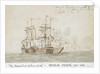 The Battle of the Glorious First of June, 1794; the 'Marlborough' engaged with two French ships (No.2) by Nicholas Pocock