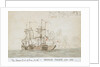 The Battle of the Glorious First of June, 1794; the 'Marlborough' engaged with two French ships (No.2) by Nicholas Pocock