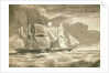 The 'Caroline' taking a French privateer by British School