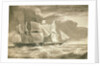 The 'Caroline' taking a French privateer by British School