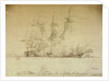 Captain Sir Edward Pellew's 'Nymphe' boards and takes the 'Cleopatra', 18 June 1793 by Nicholas Pocock
