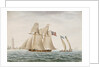 American schooner 'Thetis' in 1794 - Coast of Virginia by G. T.