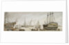 An East Indiaman drawn up for repairs by Samuel Atkins