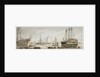 An East Indiaman drawn up for repairs by Samuel Atkins
