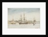 The survey ship HMS 'Beagle' in Sydney harbour by Owen Stanley