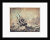 An English frigate in distress by John Harris