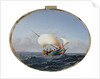 Lateen-rigged fishing boat, Gozo by Maltese School