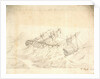HMS 'Boscawen' in a hurricane off the Bermudas, 22 October 1854 by C. Royle