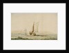 A lugger in a breeze by Arthur Wellington Fowles