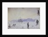 No.24 View of HMS Terror surrounded by snow walls and part of Southampton Island with an effect of sunrise, Jan 1837 by William Smyth