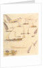 Studies of various Egyptian craft by Edward Lear